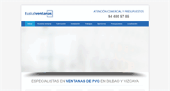 Desktop Screenshot of euskalventanas.com